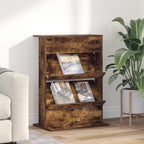 Magazine Rack Smoked Oak 70 x 41 x 96 cm Engineered Wood