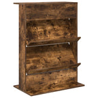 Magazine Rack Smoked Oak 70 x 41 x 96 cm Engineered Wood