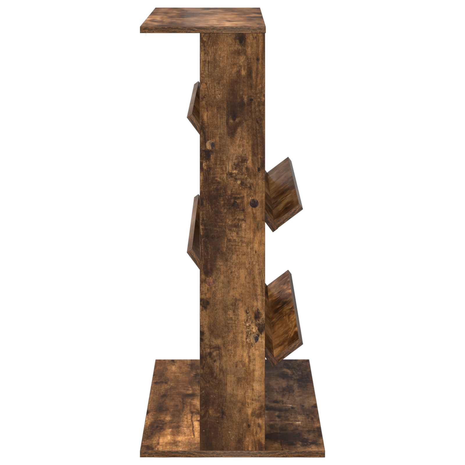 Magazine Rack Smoked Oak 70 x 41 x 96 cm Engineered Wood