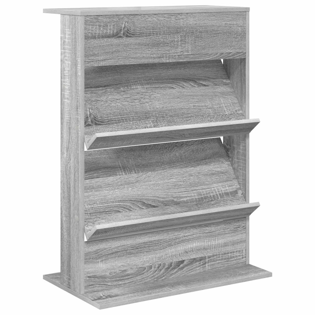 Magazine Rack Grey Sonoma 70 x 41 x 96 cm Engineered Wood