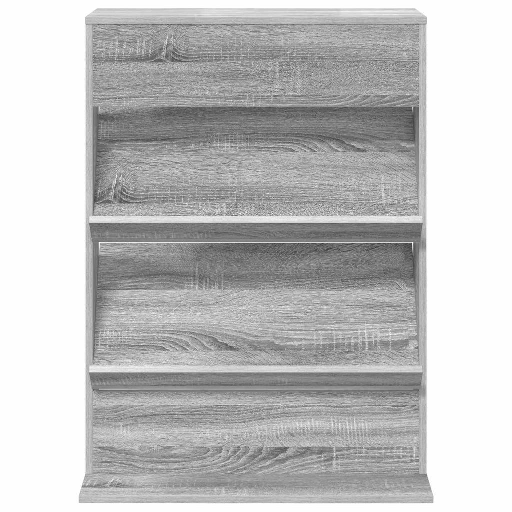 Magazine Rack Grey Sonoma 70 x 41 x 96 cm Engineered Wood
