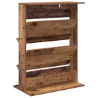 Magazine Rack Old Wood 70 x 41 x 96 cm Engineered Wood