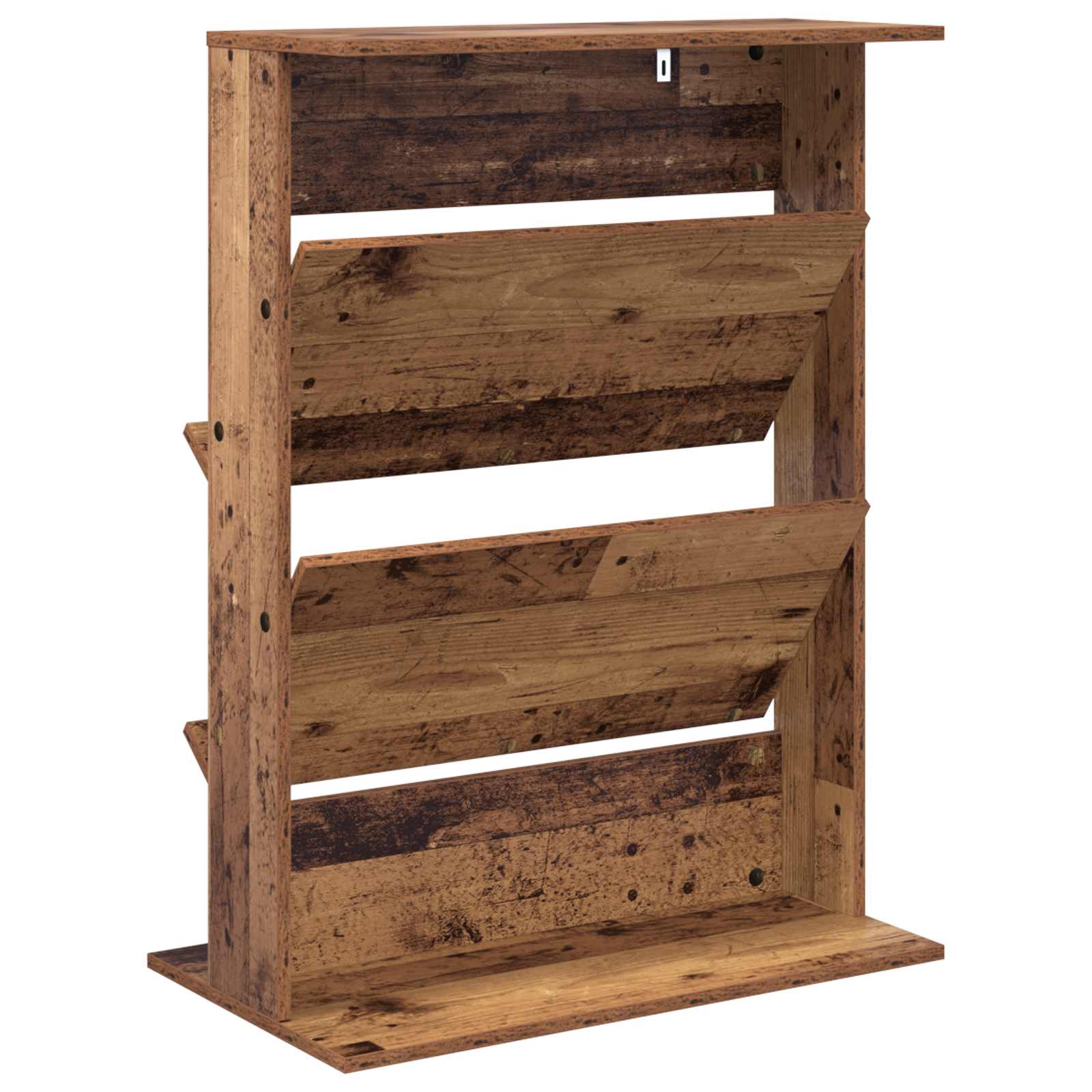 Magazine Rack Old Wood 70 x 41 x 96 cm Engineered Wood