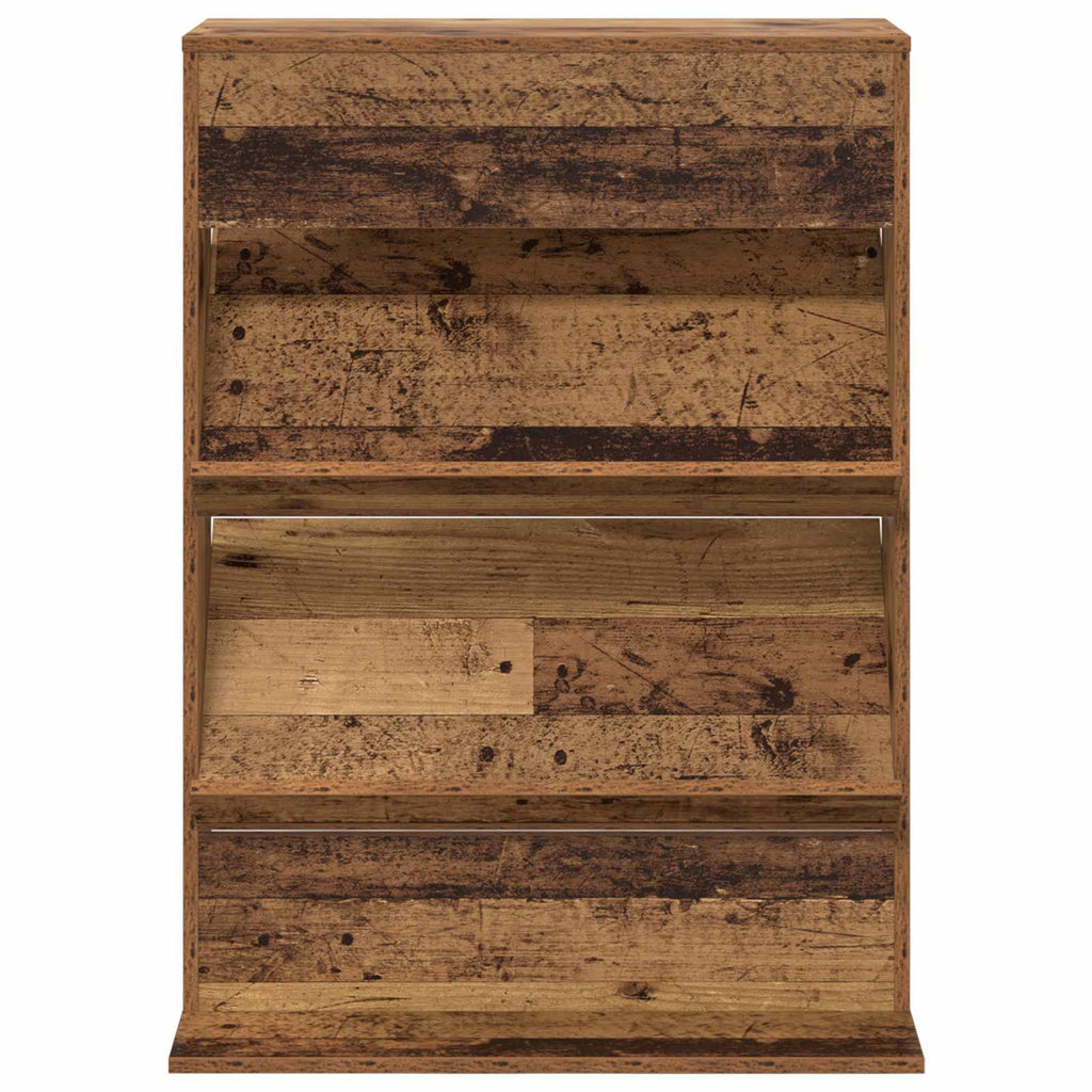 Magazine Rack Old Wood 70 x 41 x 96 cm Engineered Wood