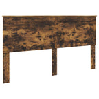 Bed Frame Smoked Oak 200 x 200 cm Solid Pine Wood