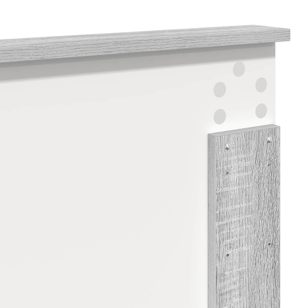 Bed Frame with Drawer Grey Sonoma 120 x 190 cm Solid Pine Wood