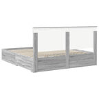 Storage Bed Grey Sonoma 180 x 200 cm Engineered Wood