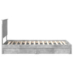 Storage Bed Concrete Grey 100 x 200 cm Engineered Wood