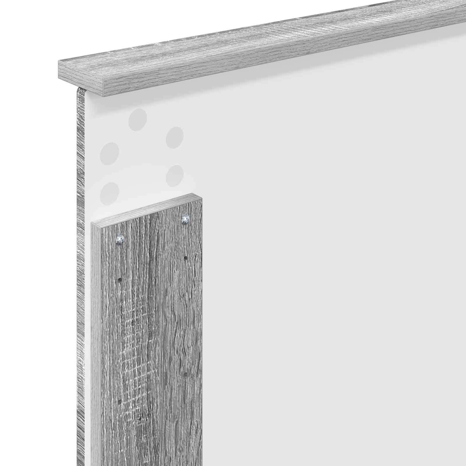 Bed Frame with Drawer Grey Sonoma 90 x 200 cm Engineered Wood