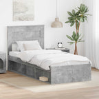 Bed Frame with Headboard Concerte 90 x 200 cm Solid Pine Wood