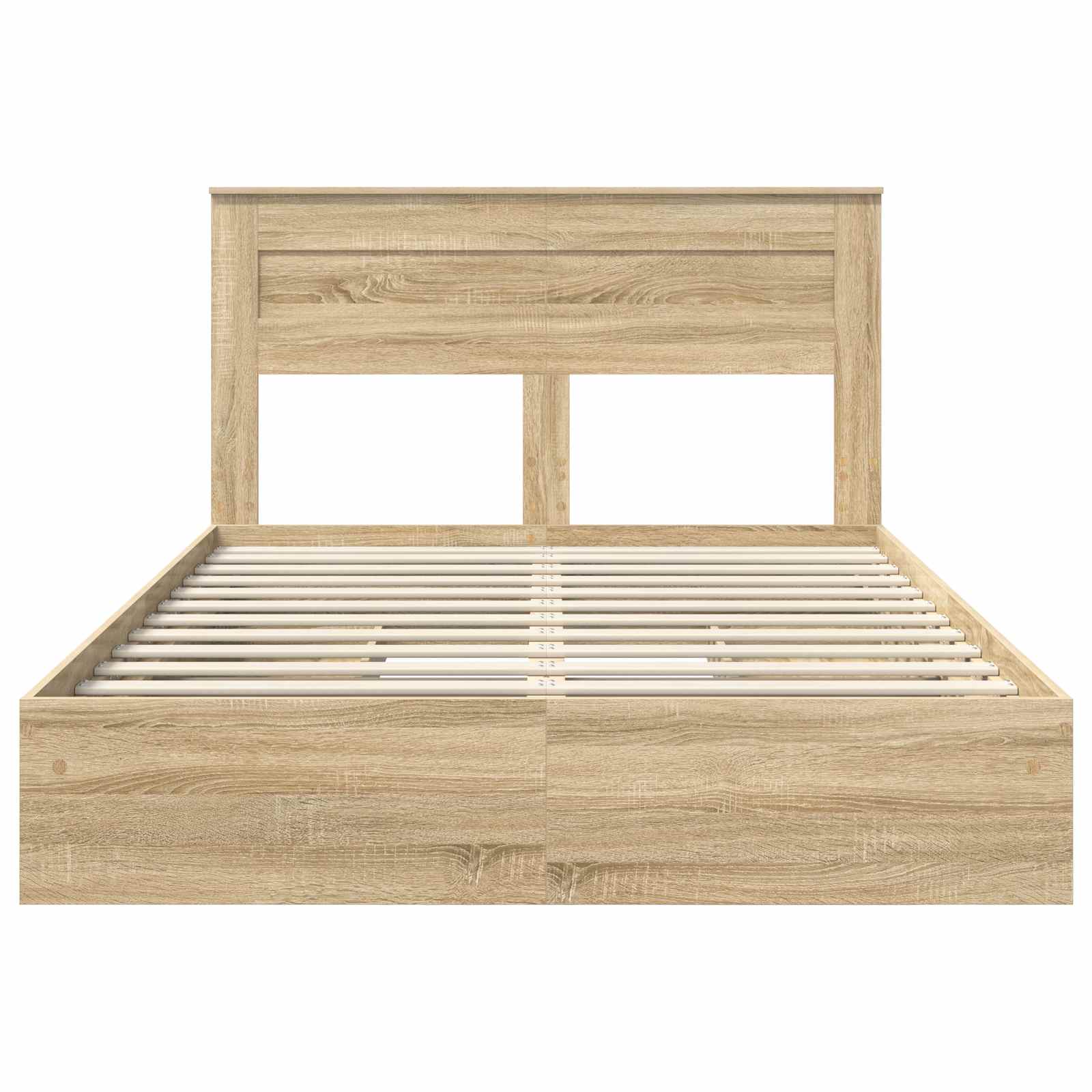 Storage Bed with Drawer Sonoma Oak 150 x 200 cm Engineered Wood