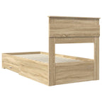 Bed Frame with Drawer with Headboard Manual Engineered Wood
