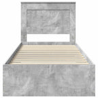 Bed Frame with Drawer with Headboard Manual Engineered Wood