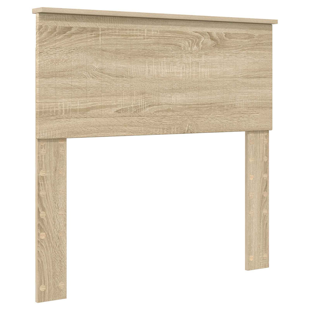 Bed Frame with Headboard Sonoma Oak 90 x 190 cm Engineered Wood
