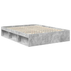Bed Frame Concerte Grey 150 x 200 cm Solid Pine Wood