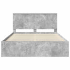 Bed Frame Concerte Grey 150 x 200 cm Solid Pine Wood