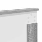 Bed Frame with Drawer Grey Sonoma 200 x 200 cm Engineer Wood