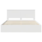 Bed Frame with Drawer White 180 x 200 cm Engineer Wood
