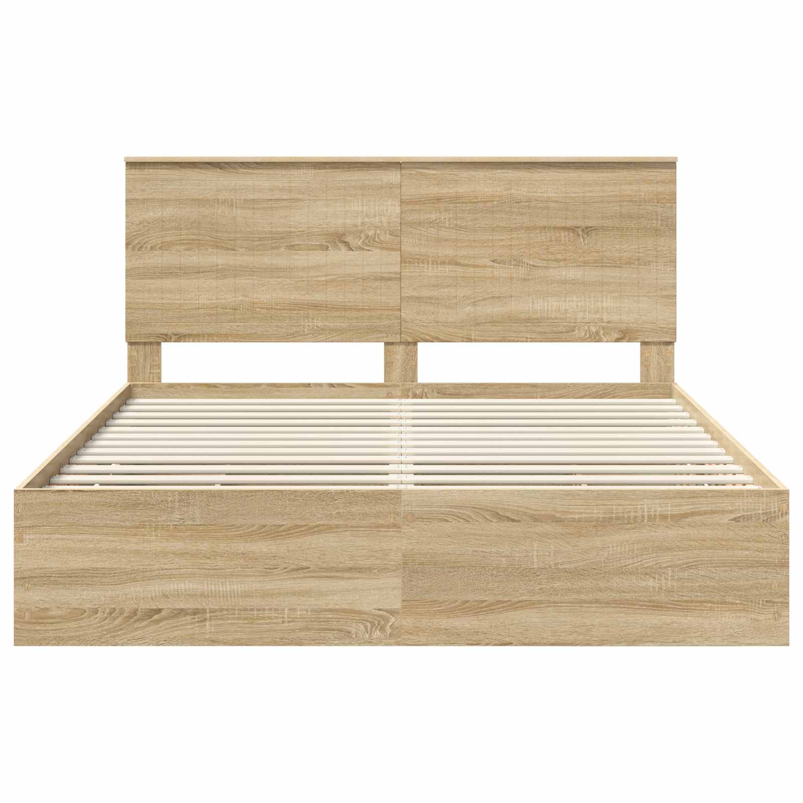 Bed Frame with Drawer Sonoma Oak 160 x 200 cm Engineer Wood
