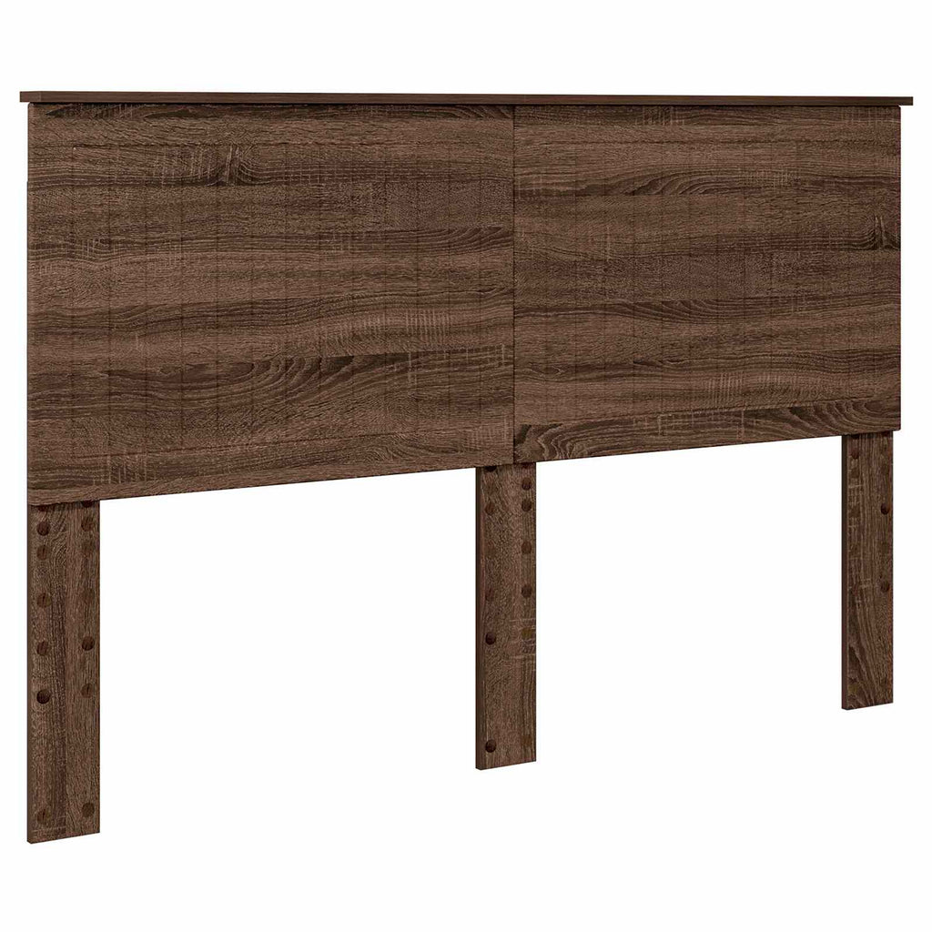 Bed Frame with Drawer Brown Oak 150 x 200 cm Engineer Wood