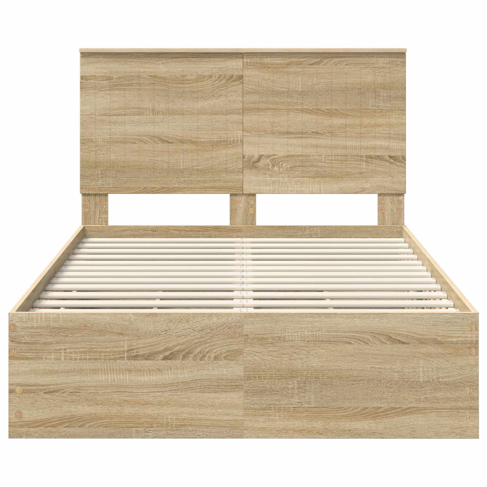 Bed Frame with Drawer Sonoma Oak 120 x 190 cm Engineer Wood