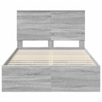 Bed Frame with Drawer Grey Sonoma 120 x 200 cm Engineer Wood