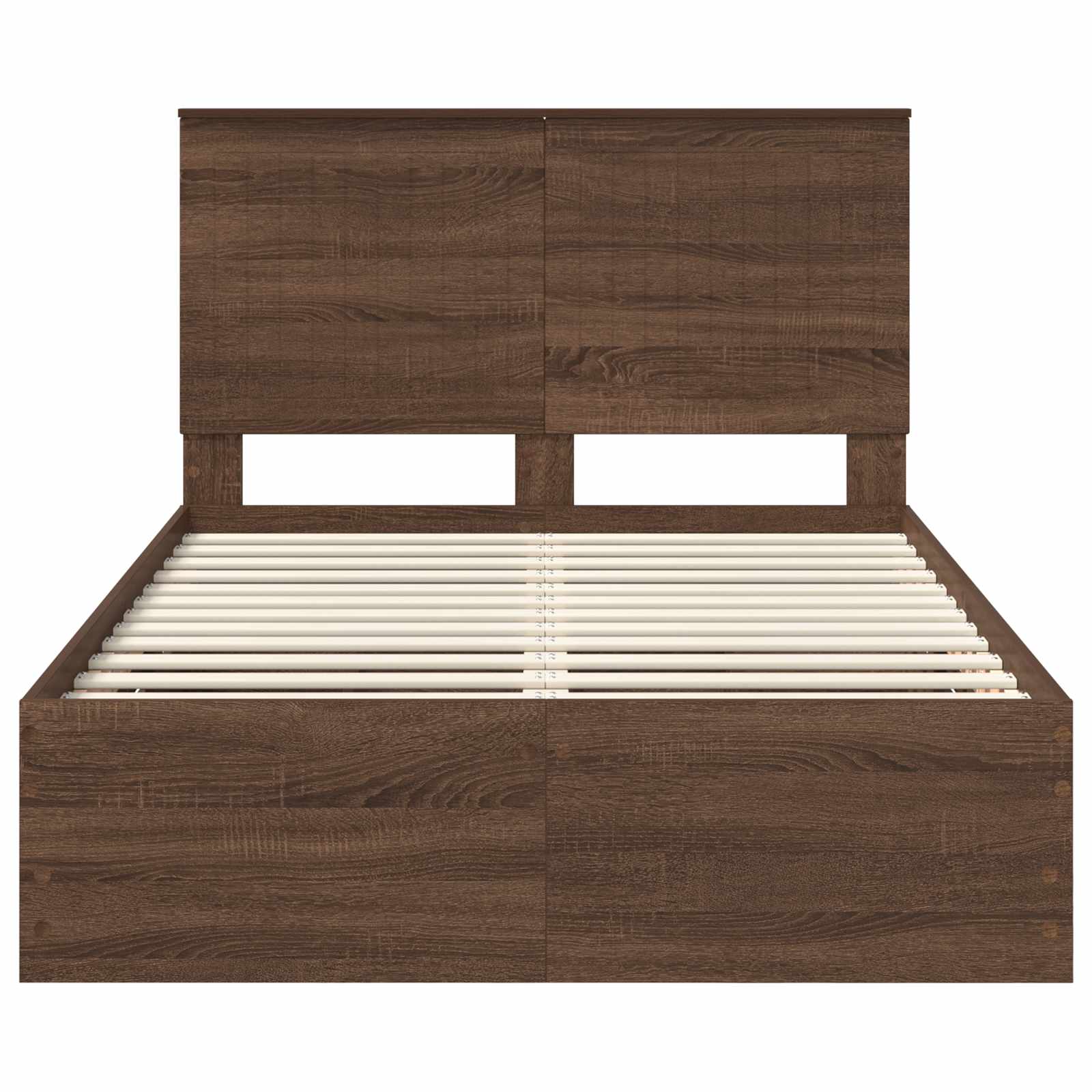 Bed Frame with Drawer Brown Oak 120 x 200 cm Engineer Wood