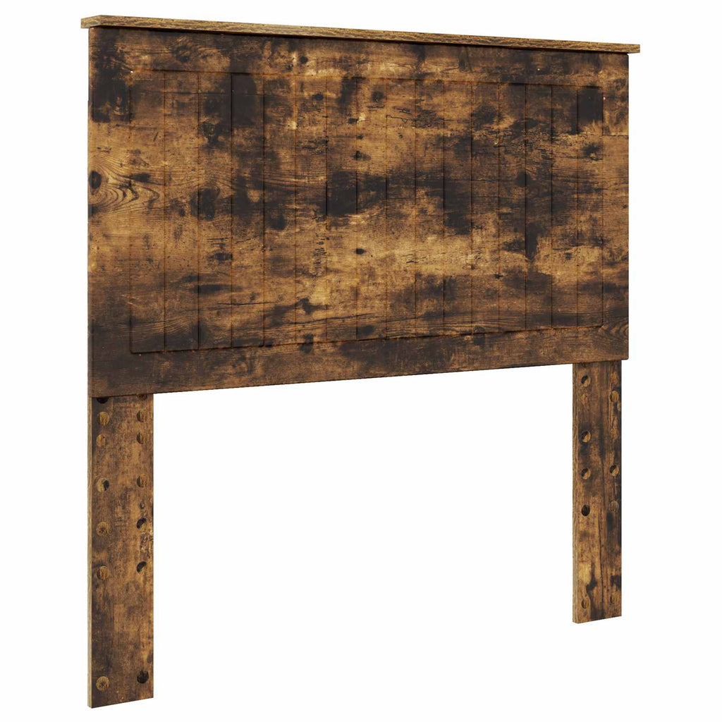 Bed Frame with Drawer Smoked Oak 100 x 200 cm Engineer Wood