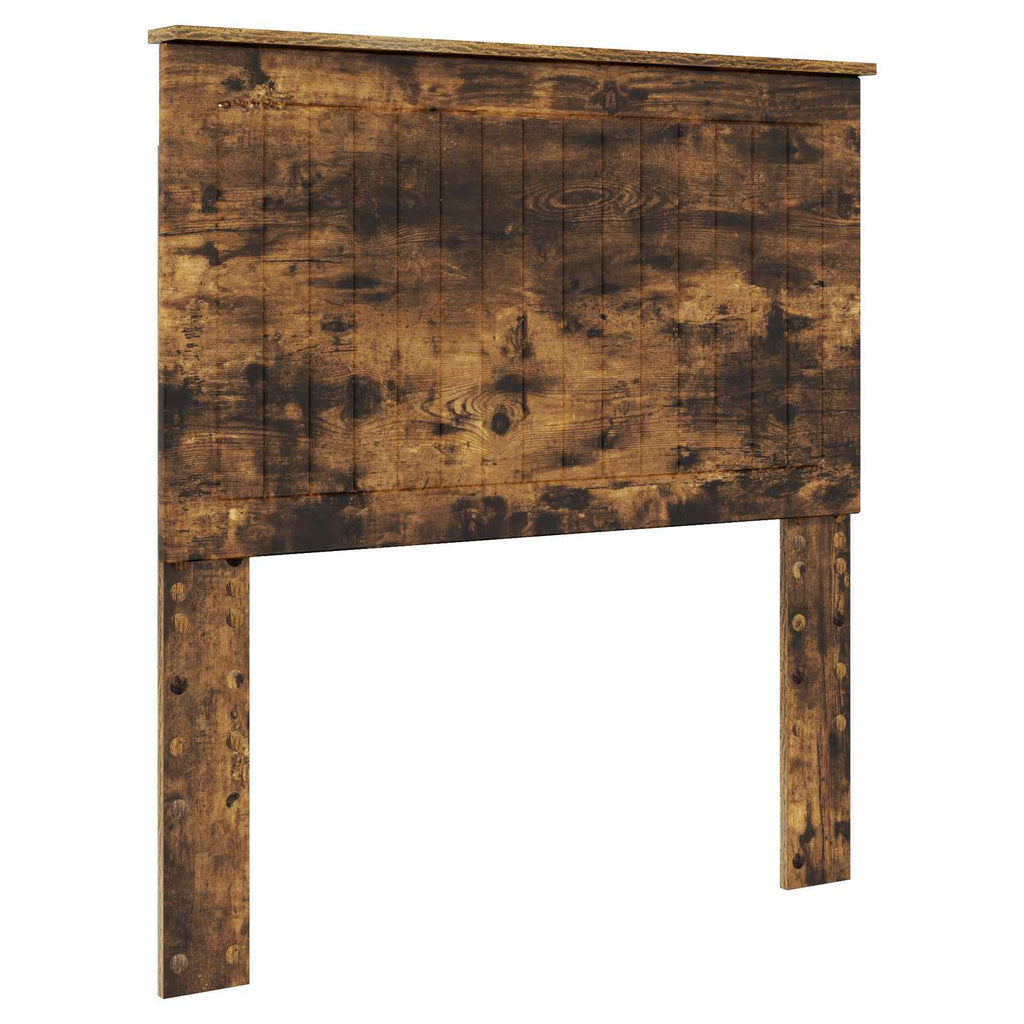 Bed Frame with Drawer Smoked Oak 90 x 200 cm Engineer Wood