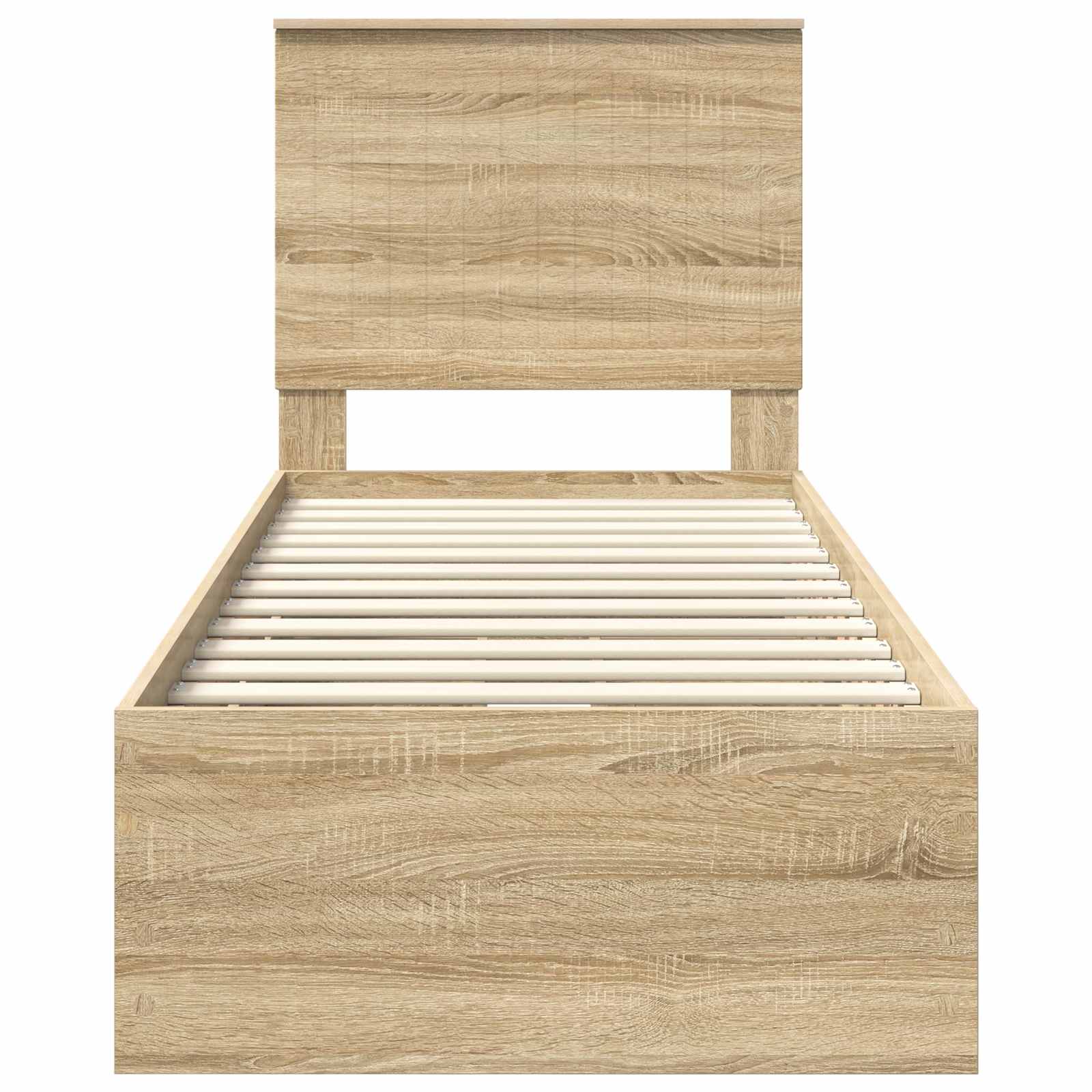 Bed Frame with Drawer Sonoma Oak 75 x 190 cm Engineer Wood