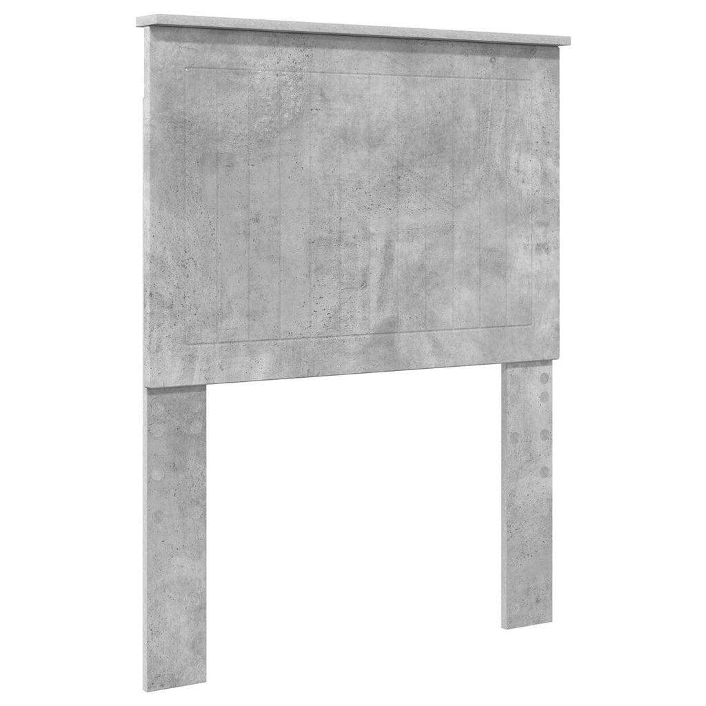 Bed Frame with Drawer Concrete Grey 75 x 190 cm Engineer Wood
