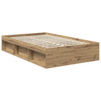 Bed Frame Artisian Oak 120 x 200 cm Solid Pine Wood