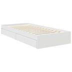 Storage Bed with Drawer Grey Sonoma 90 x 190 cm Engineered Wood