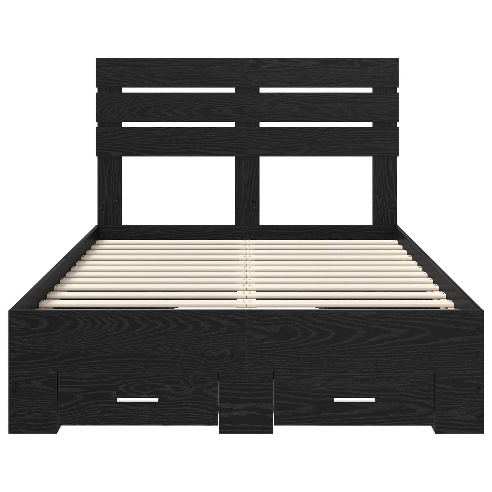 Bed Frame with Drawer with Headboard Manual Engineered Wood