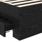 Bed Frame with Drawer with Headboard Manual Engineered Wood