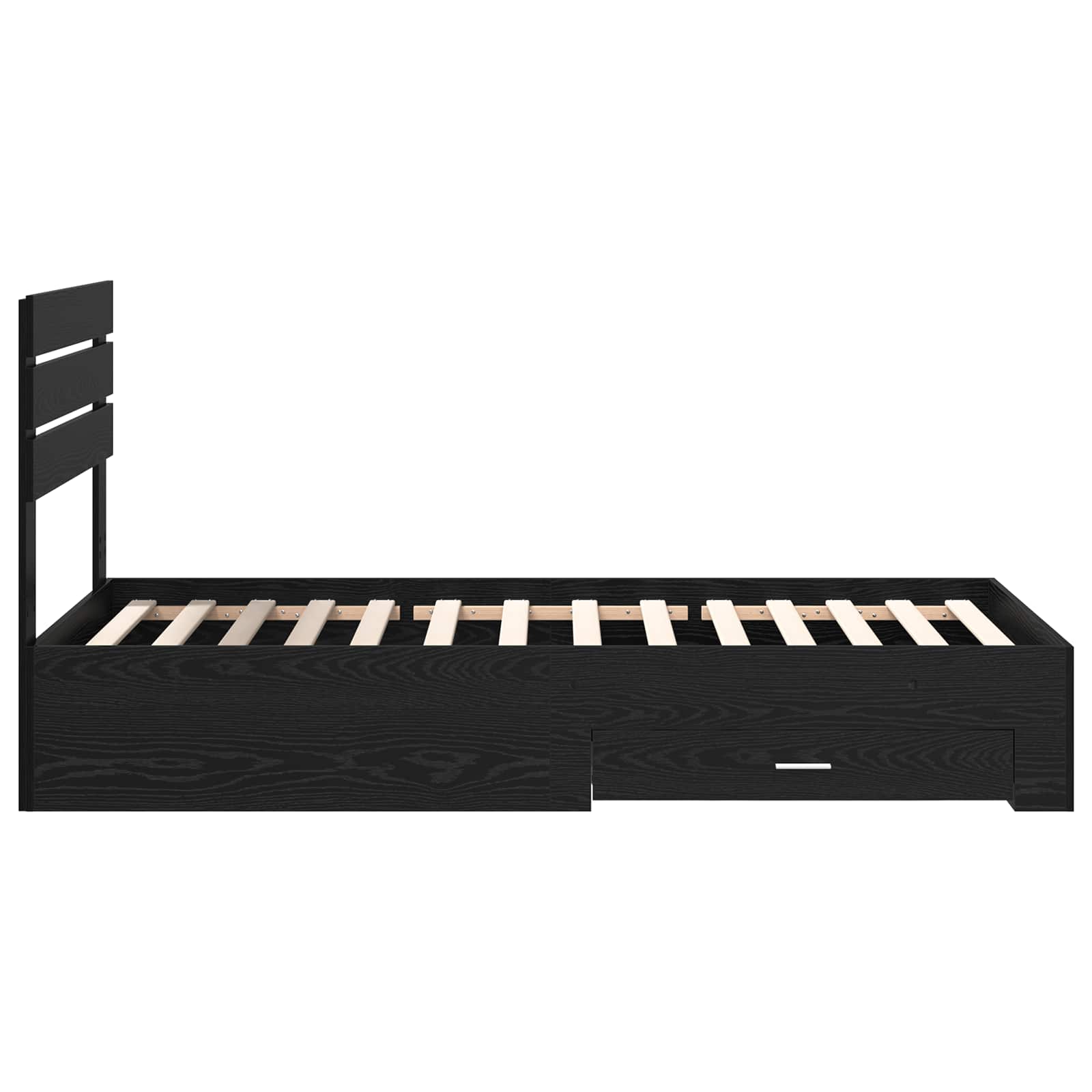 Bed Frame with Drawer with Headboard Manual Engineered Wood