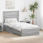 Bed Frame with Drawer with Headboard Manual Engineered Wood