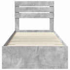 Bed Frame with Drawer with Headboard Manual Engineered Wood