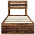 Bed Frame with Drawer with Headboard Manual Engineered Wood