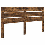 Bed Frame Smoked Oak 180 x 200 cm Solid Pine Wood