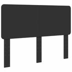 Bed Frame with Headboard Black 140 x 200 cm Engineered Wood