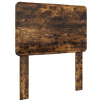 Bed Frame with Headboard Smoked Oak 90 x 200 cm Engineered Wood