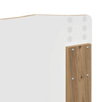 Bed Frame Artisian Oak 160 x 200 cm Solid Pine Wood