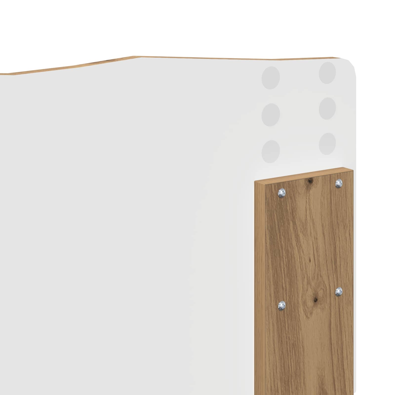 Bed Frame Artisian Oak 160 x 200 cm Solid Pine Wood