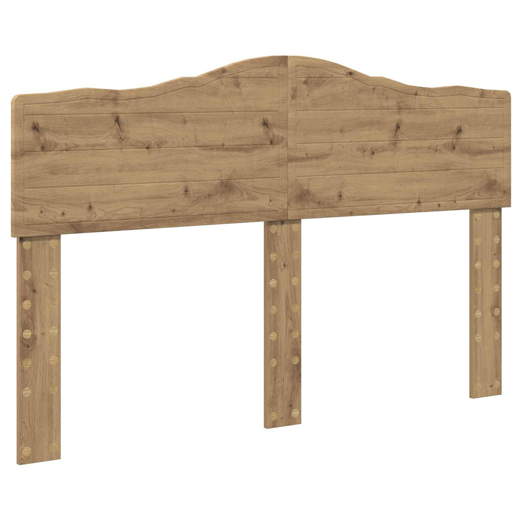 Bed Frame Artisian Oak 160 x 200 cm Solid Pine Wood