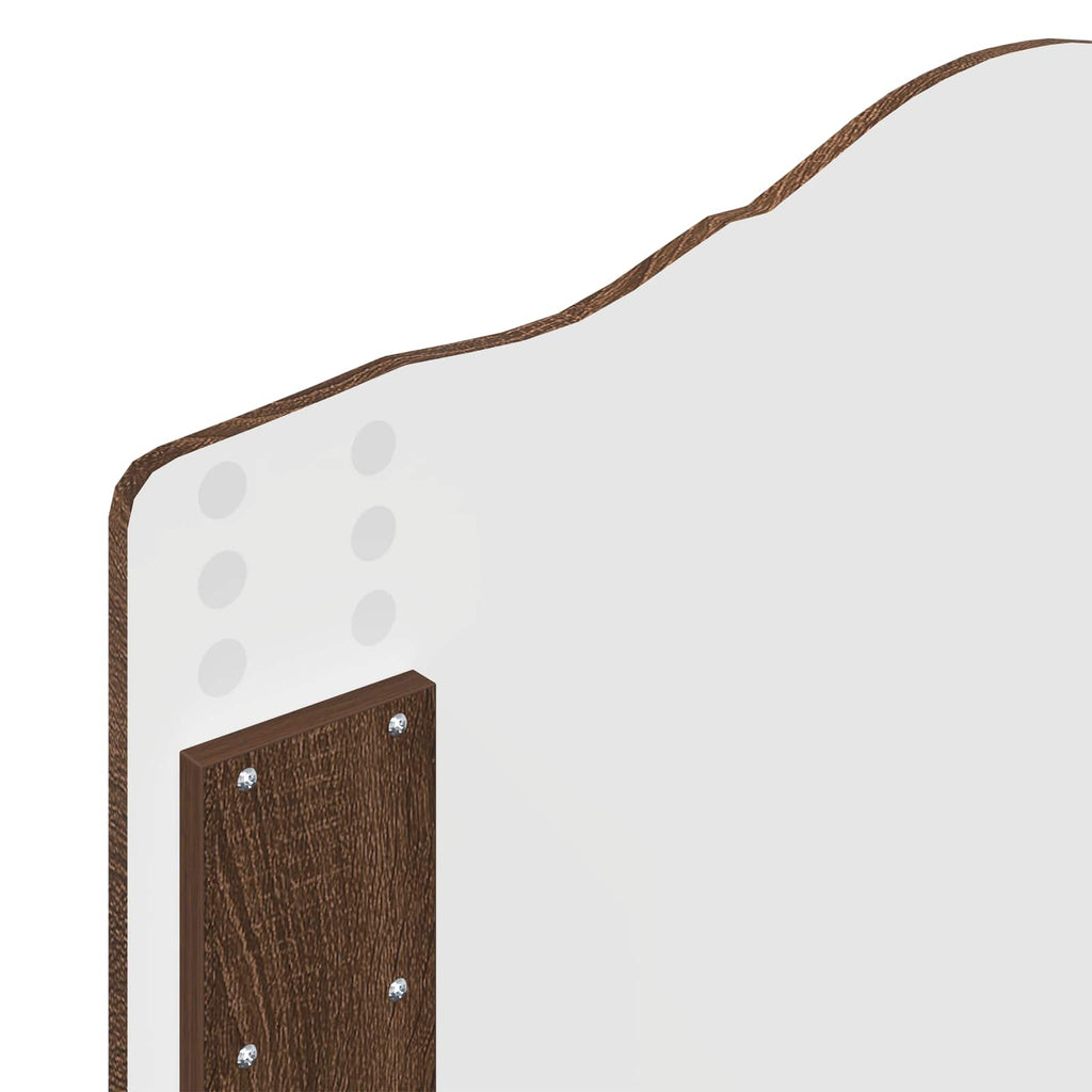 Bed Frame with Headboard Brown Oak 75 x 190 cm Solid Pine Wood