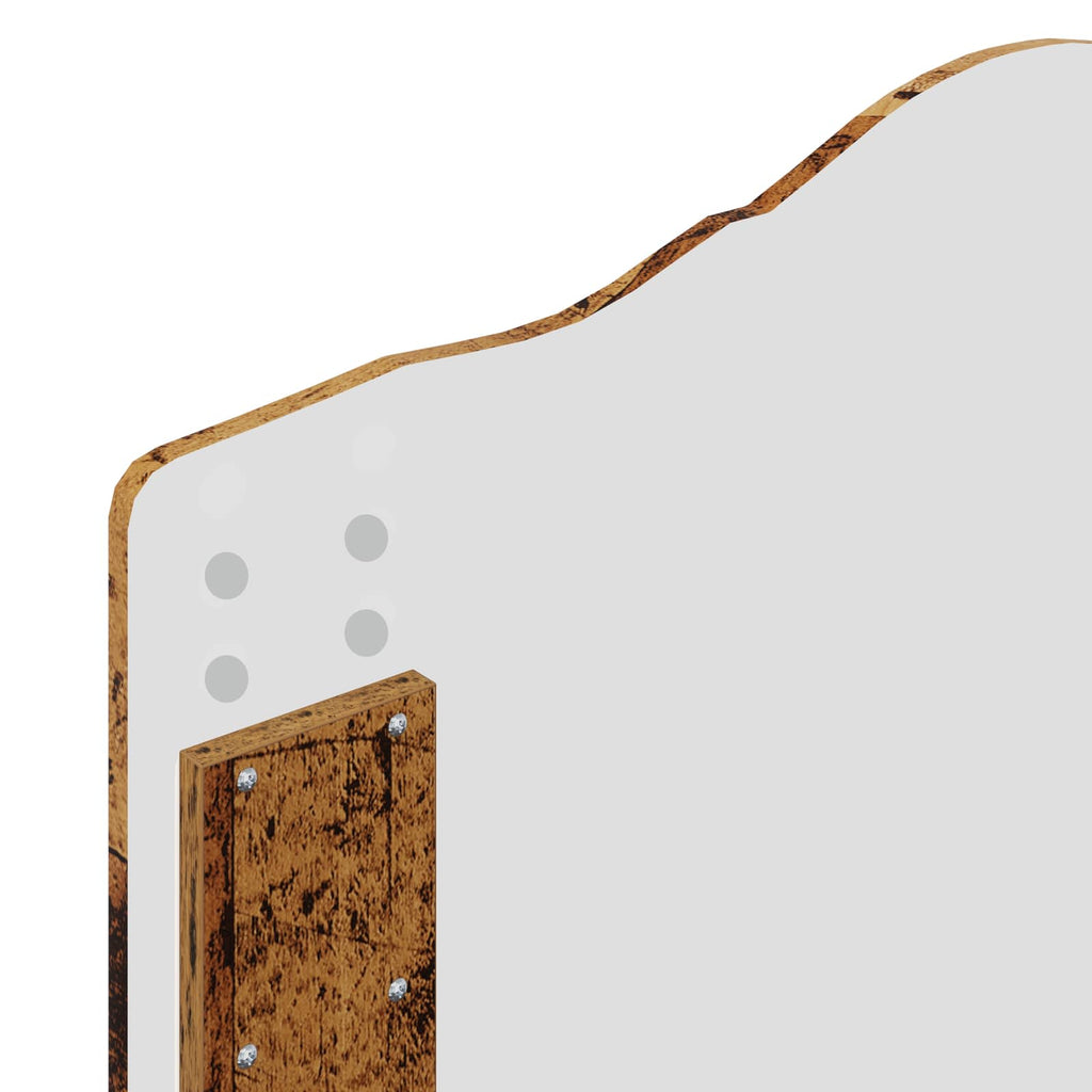 Bed Frame with Headboard Old Wood 75 x 190 cm Solid Pine Wood