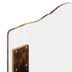 Bed Frame with Headboard Smoked Oak 90 x 200 cm Engineered Wood