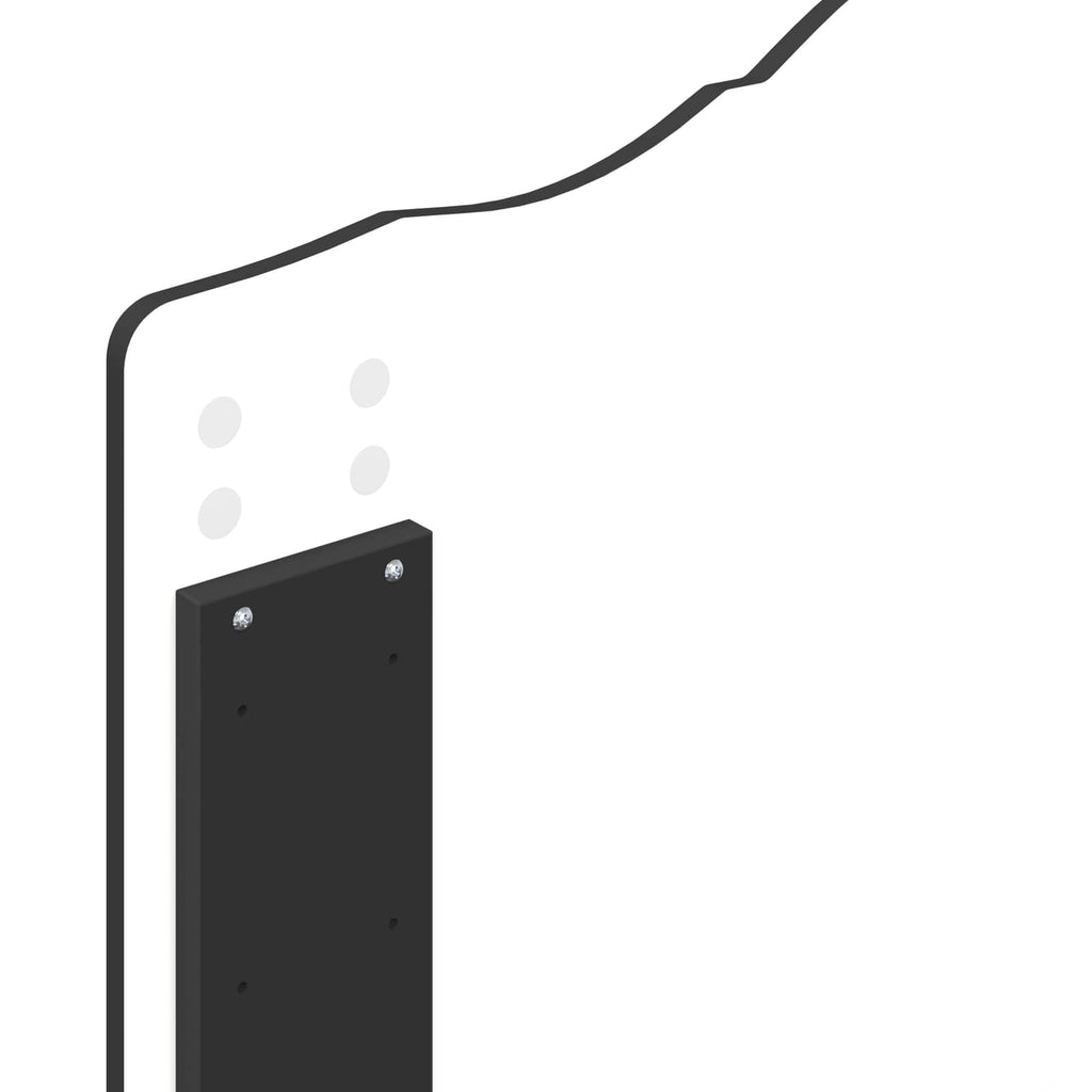 Bed Frame with Headboard Black 100 x 200 cm Solid Pine Wood