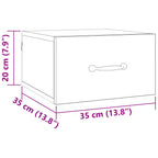 Bedside Cabinet Old Wood 35 x 35 x 20 cm Engineered Wood